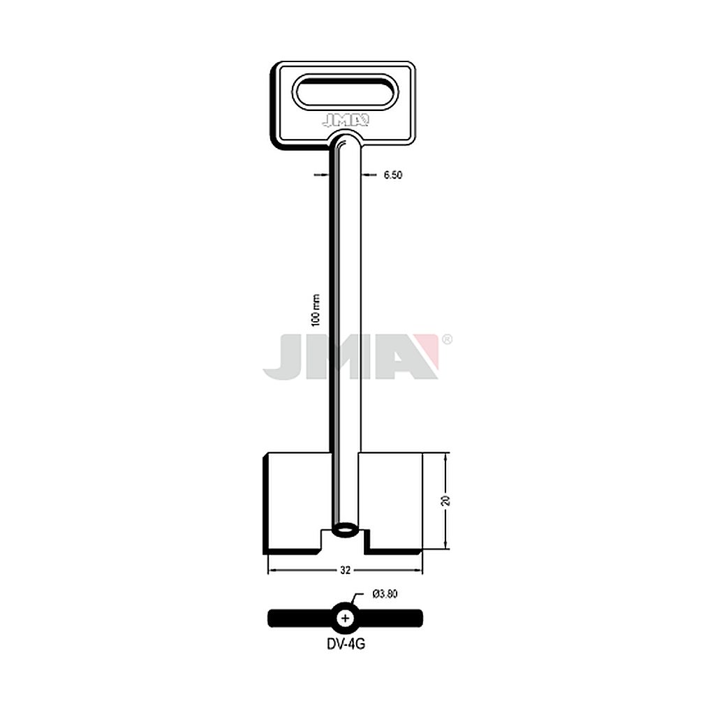 Clé dp tf l 71 a 100 mm DV-4G