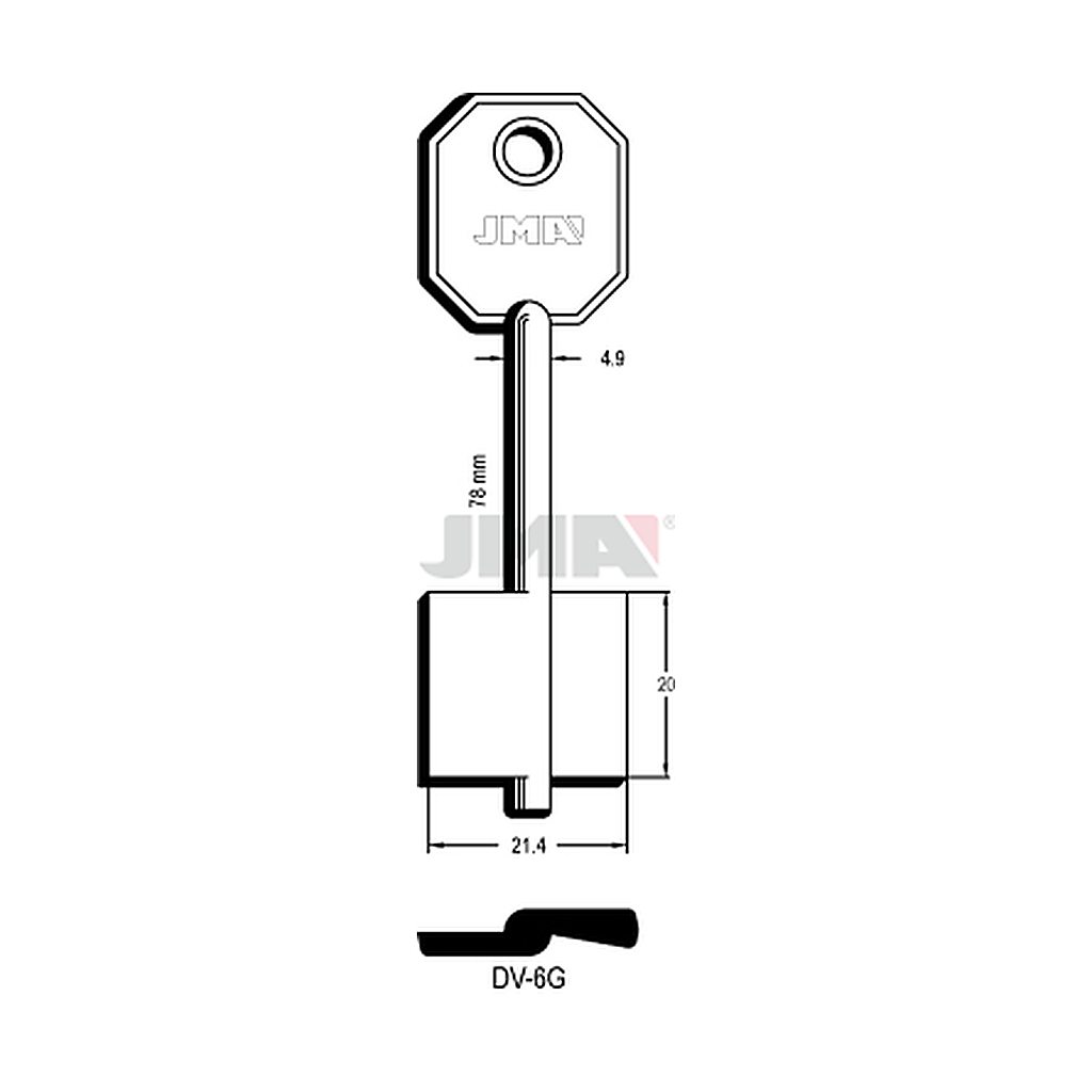 Clé dp tf l 71 a 100 mm DV-6G