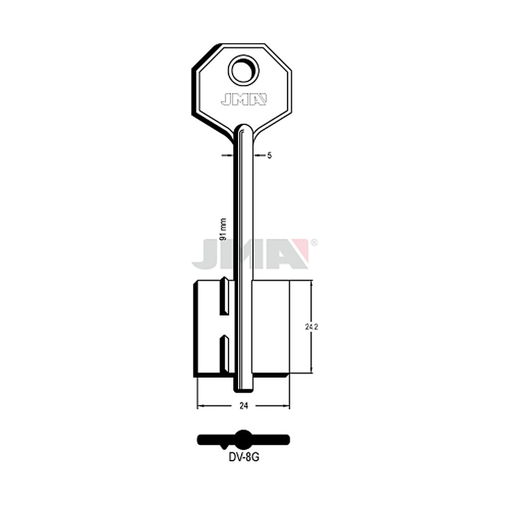 Clé dp tf l 71 a 100 mm DV-8G