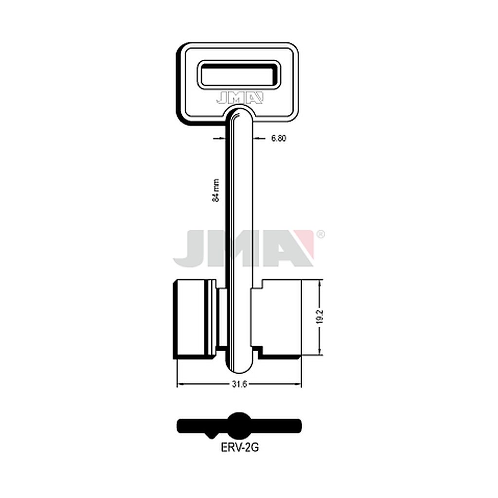 Clé dp tf l 71 a 100 mm ERV-2G