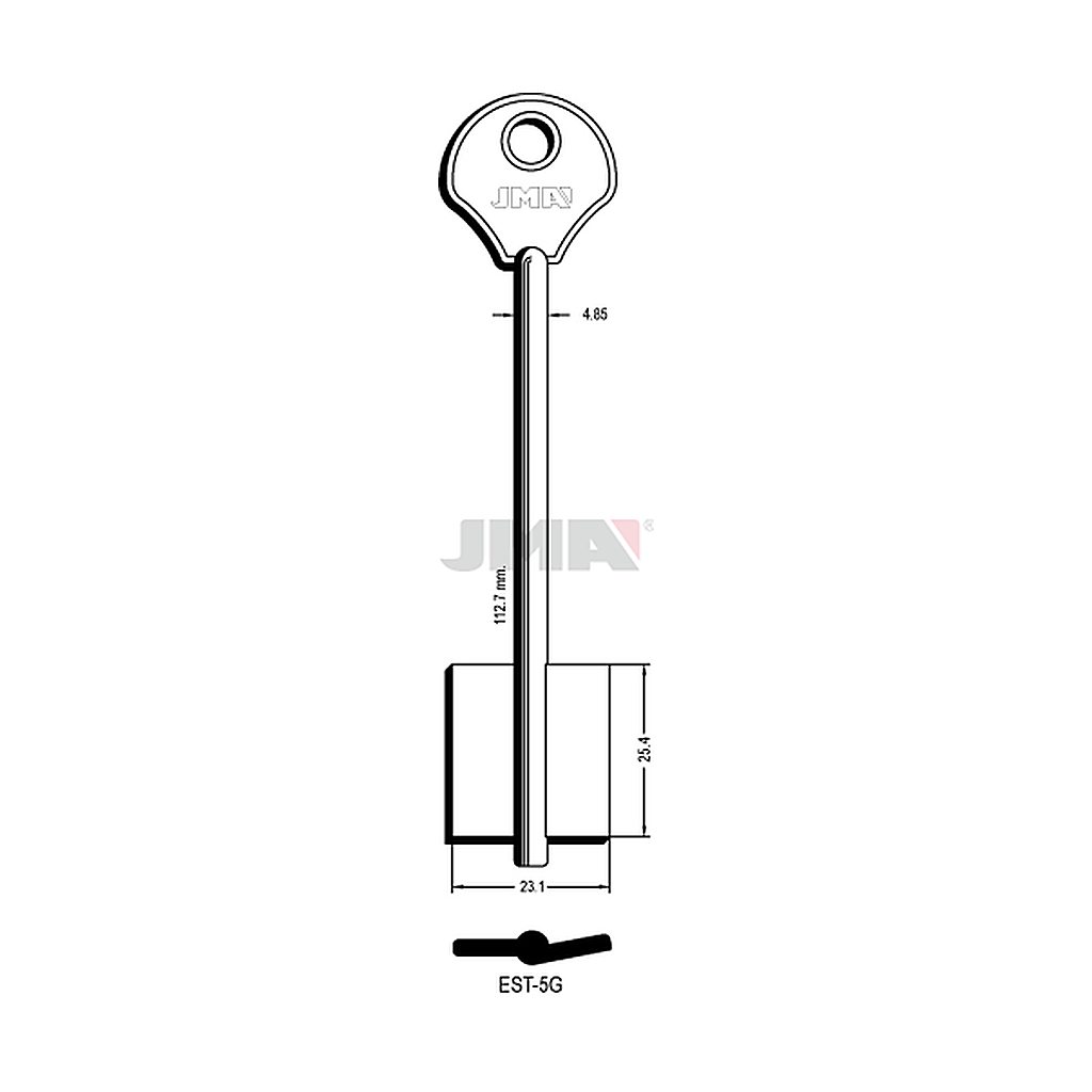 Clé dp tf l 101 a 145 mm EST-5G