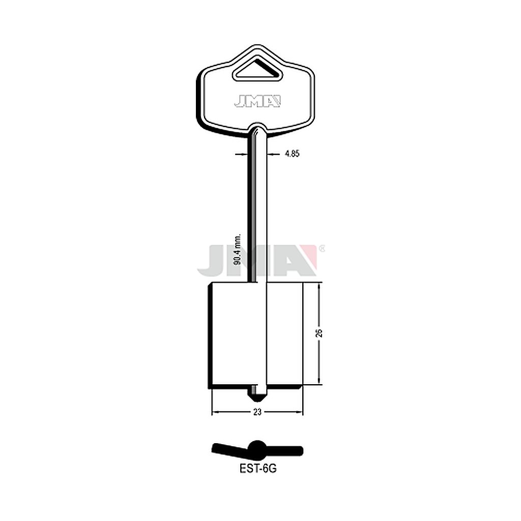 Clé dp tf l 71 a 100 mm EST-6G