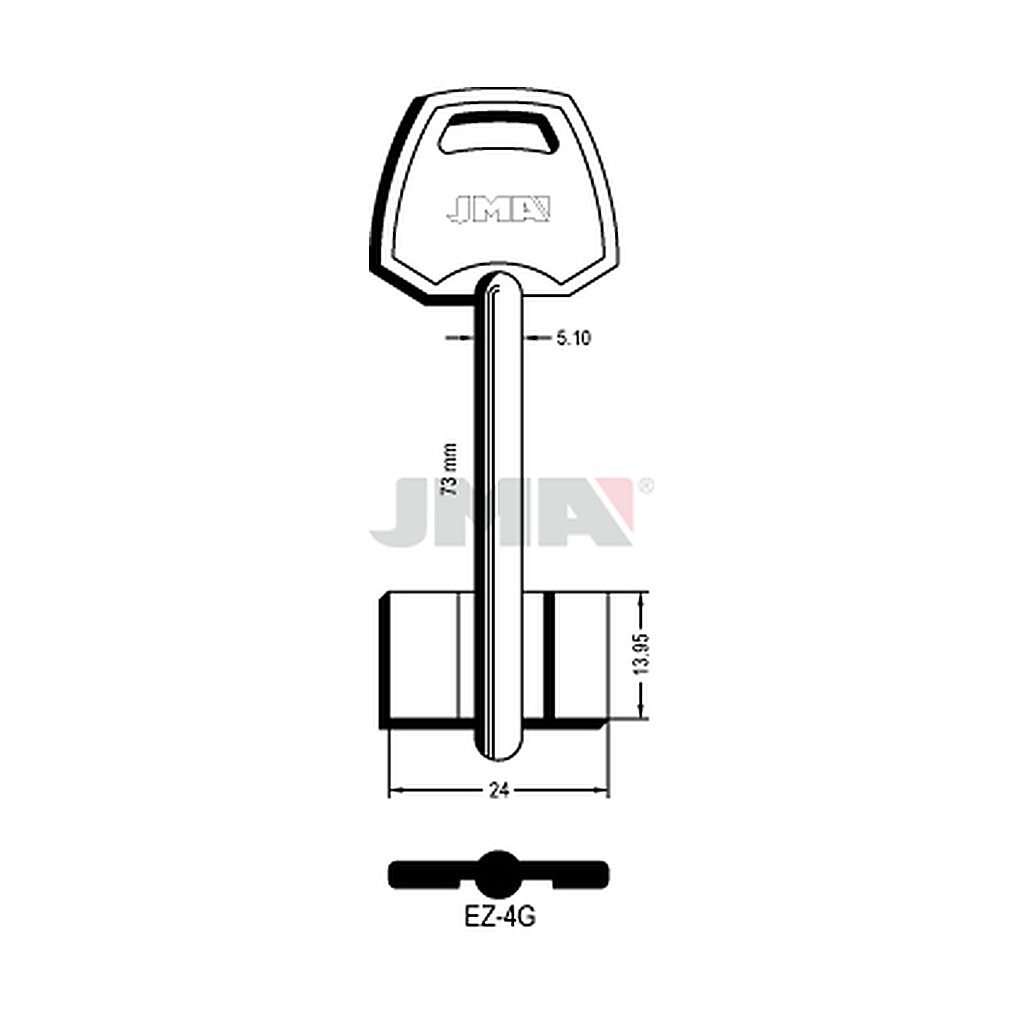 Clé dp tf l 71 a 100 mm EZ-4G