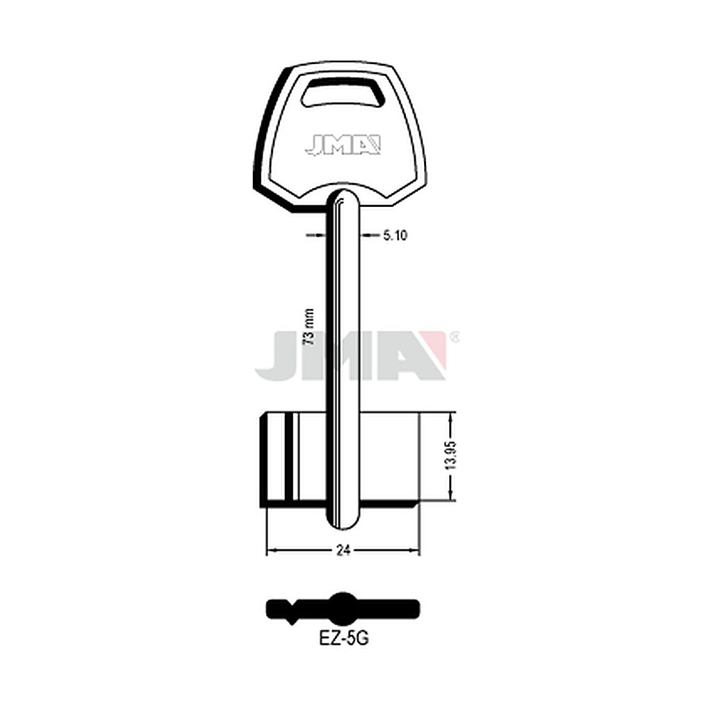 Clé dp tf l 71 a 100 mm EZ-5G