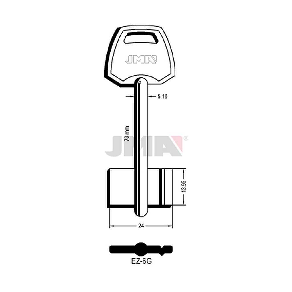 Clé dp tf l 71 a 100 mm EZ-6G