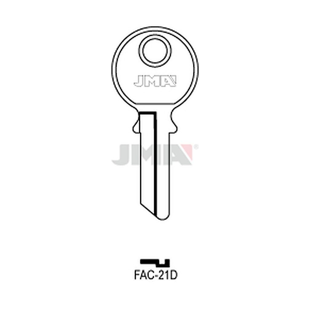 Clé plate acier FAC-21D