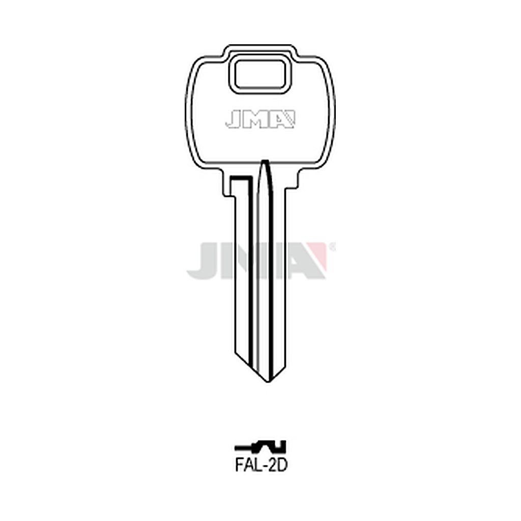 Clé plate laiton FAL-2D