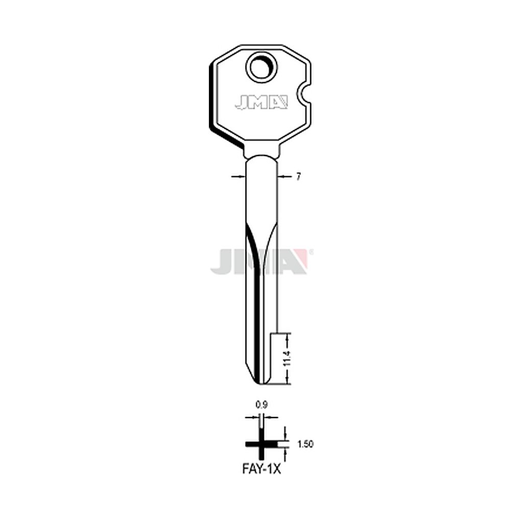 Clé cruciforme FAY-1X