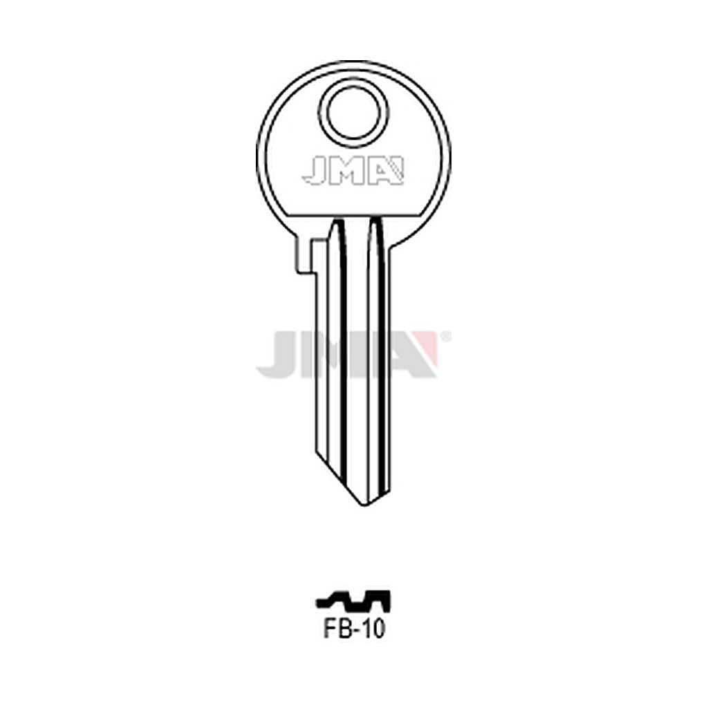 Clé plate acier FB-10