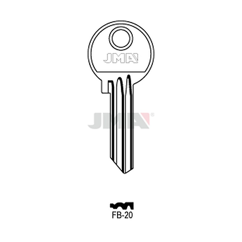 Clé plate acier FB-20