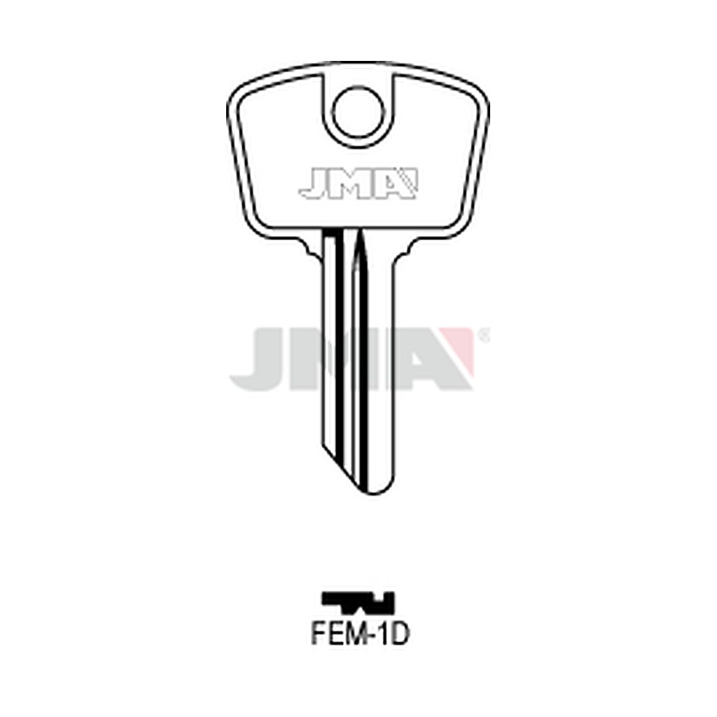 Clé plate acier FEM-1D