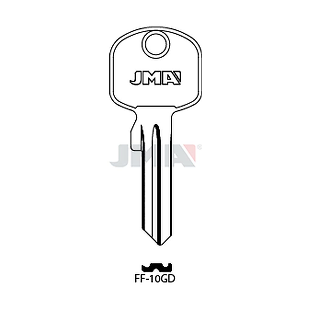 Clé plate acier FF-10GD