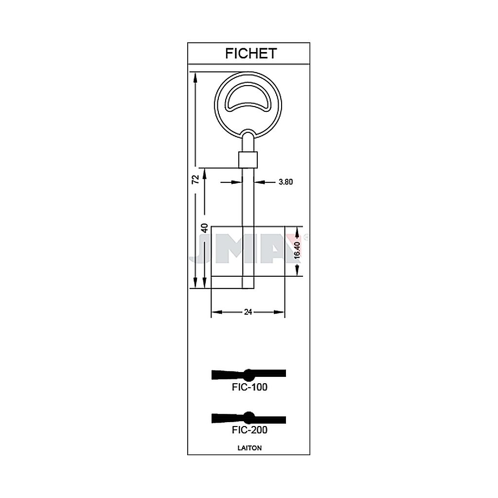 Clé diverse spéciale t3 FIC-100