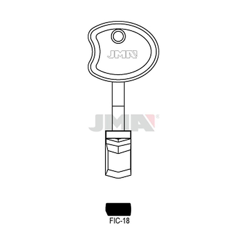 Clé spec.cyl.hors tarif 787s FIC-18