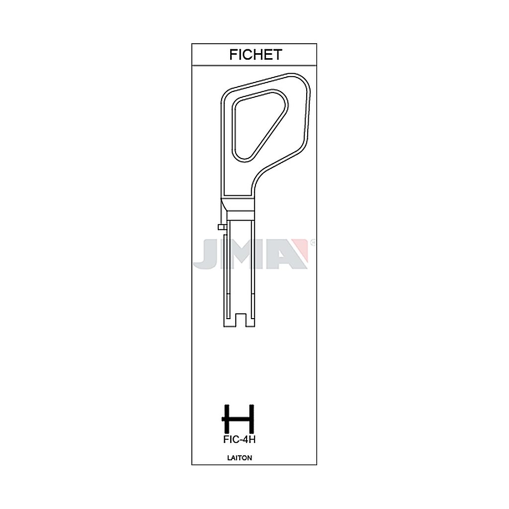 Clé spec.cyl.hors tarif FIC-4H