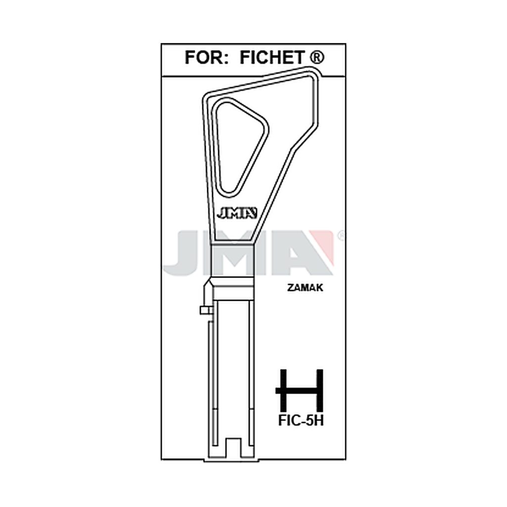 Clé spec.cyl.hors tarif FIC-5H