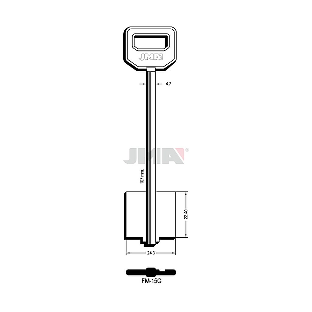 Clé dp tf l 101 a 145 mm FM-15G