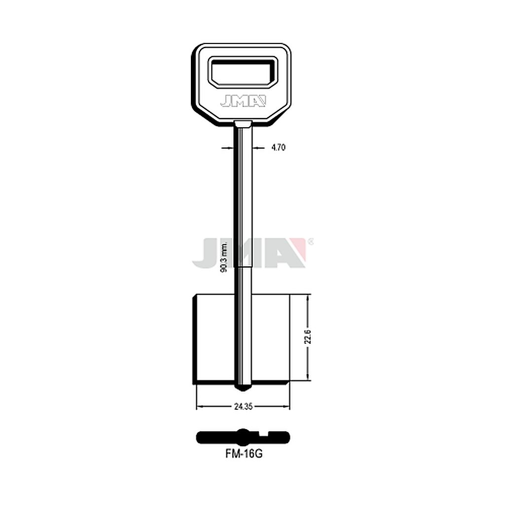 Clé dp tf l 71 a 100 mm FM-16G