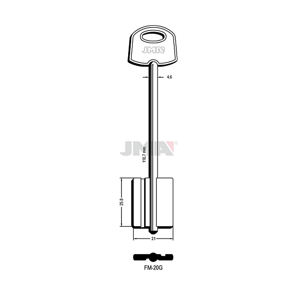 Clé dp tf l 101 a 145 mm FM-20G