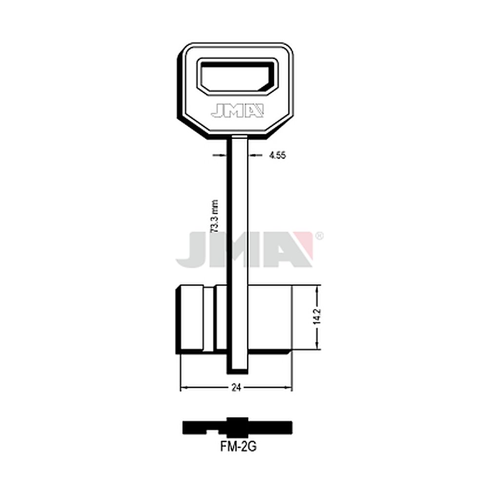 Clé dp tf l 71 a 100 mm FM-2G