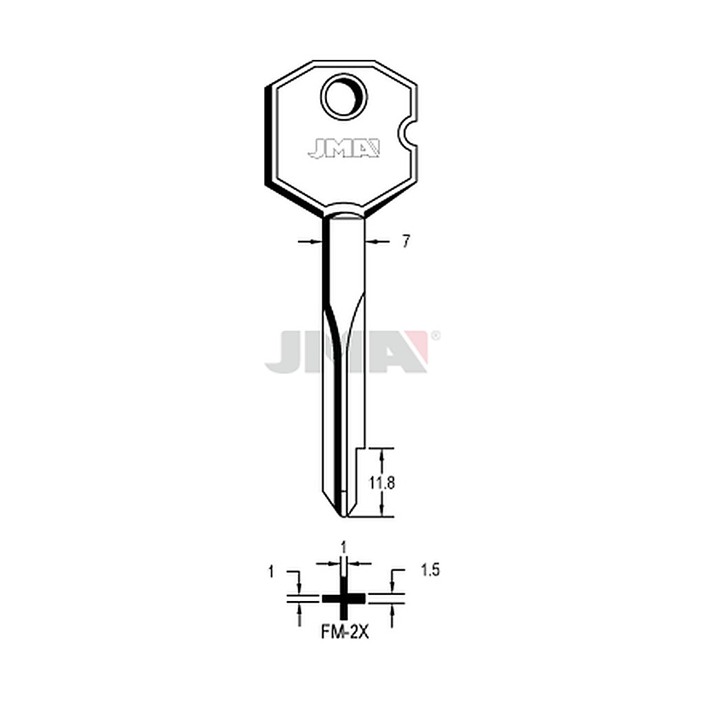 Clé cruciforme FM-2X