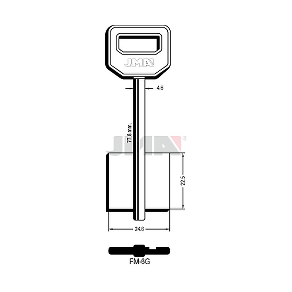 Clé dp tf l 71 a 100 mm FM-6G