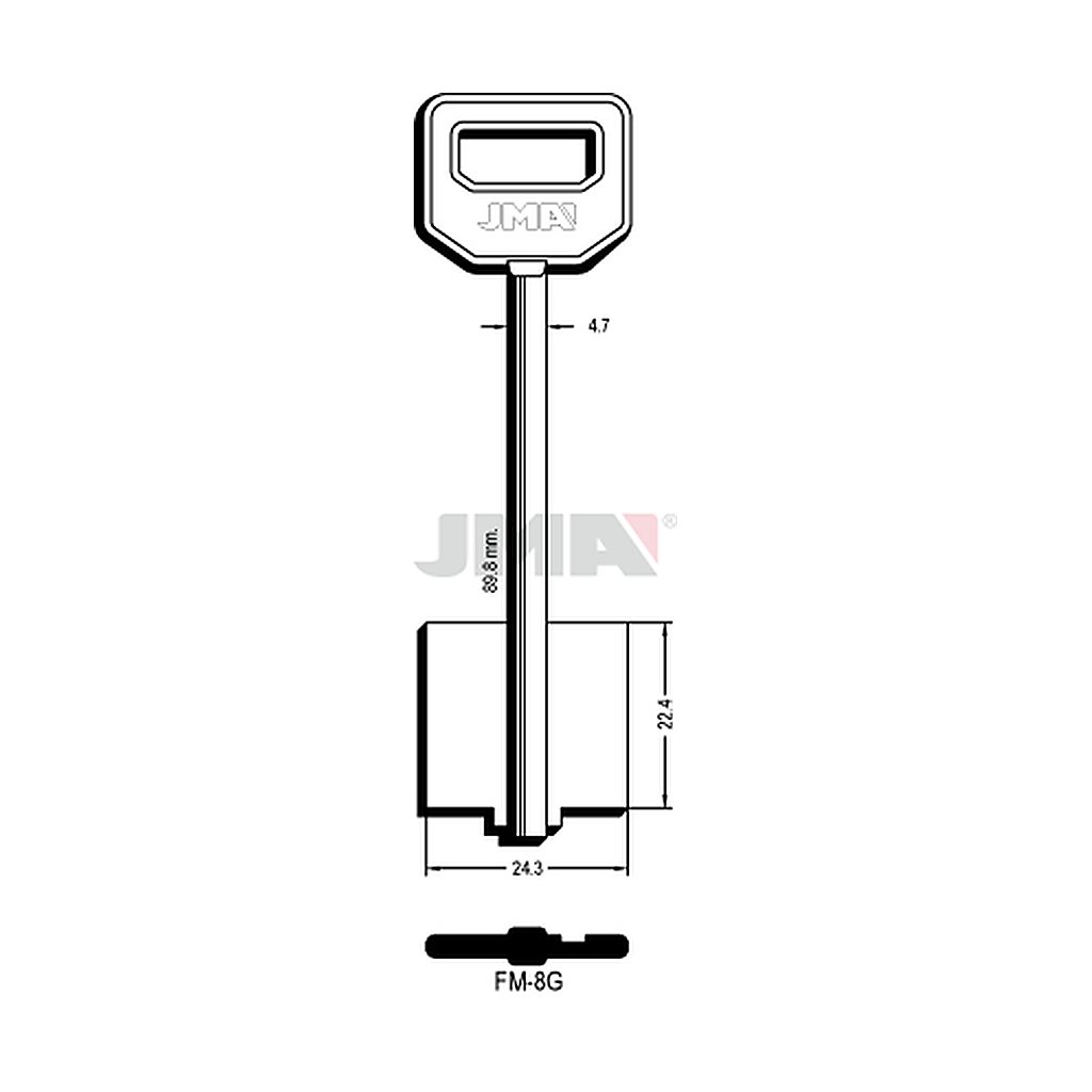 Clé dp tf l 71 a 100 mm FM-8G