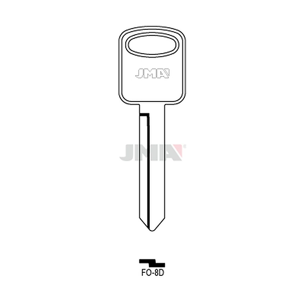 Clé plate acier FO-8D