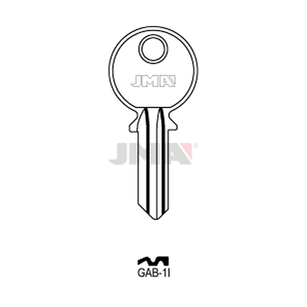 Clé plate acier GAB-1I