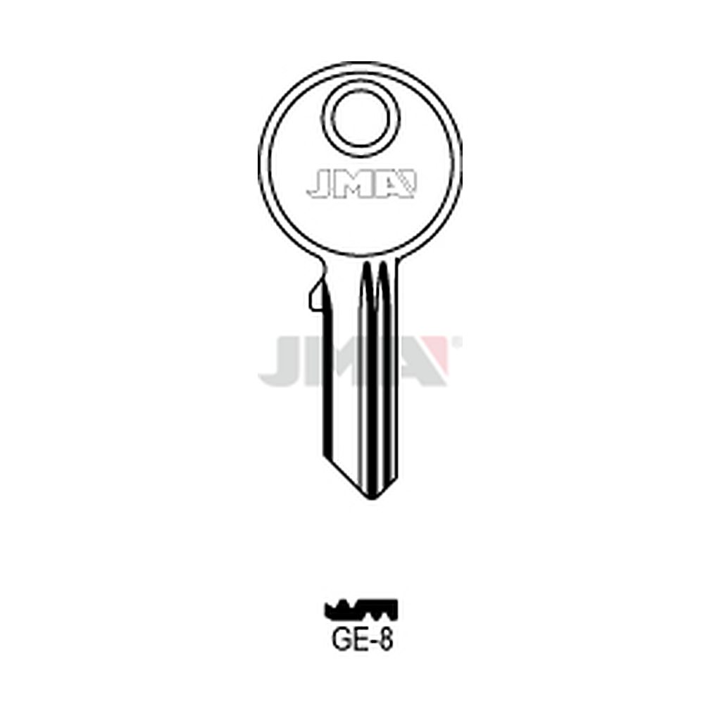 Clé plate acier GE-8
