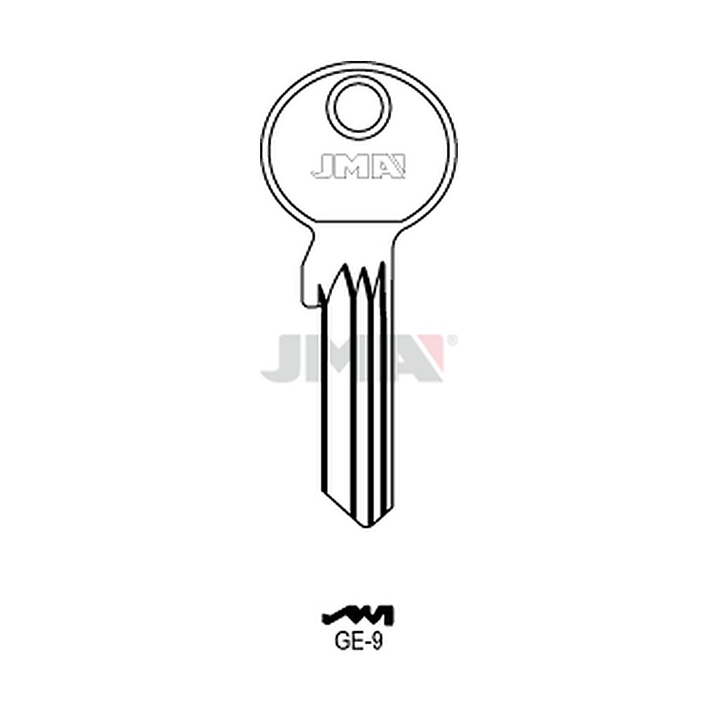 Clé plate ps acier GE-9