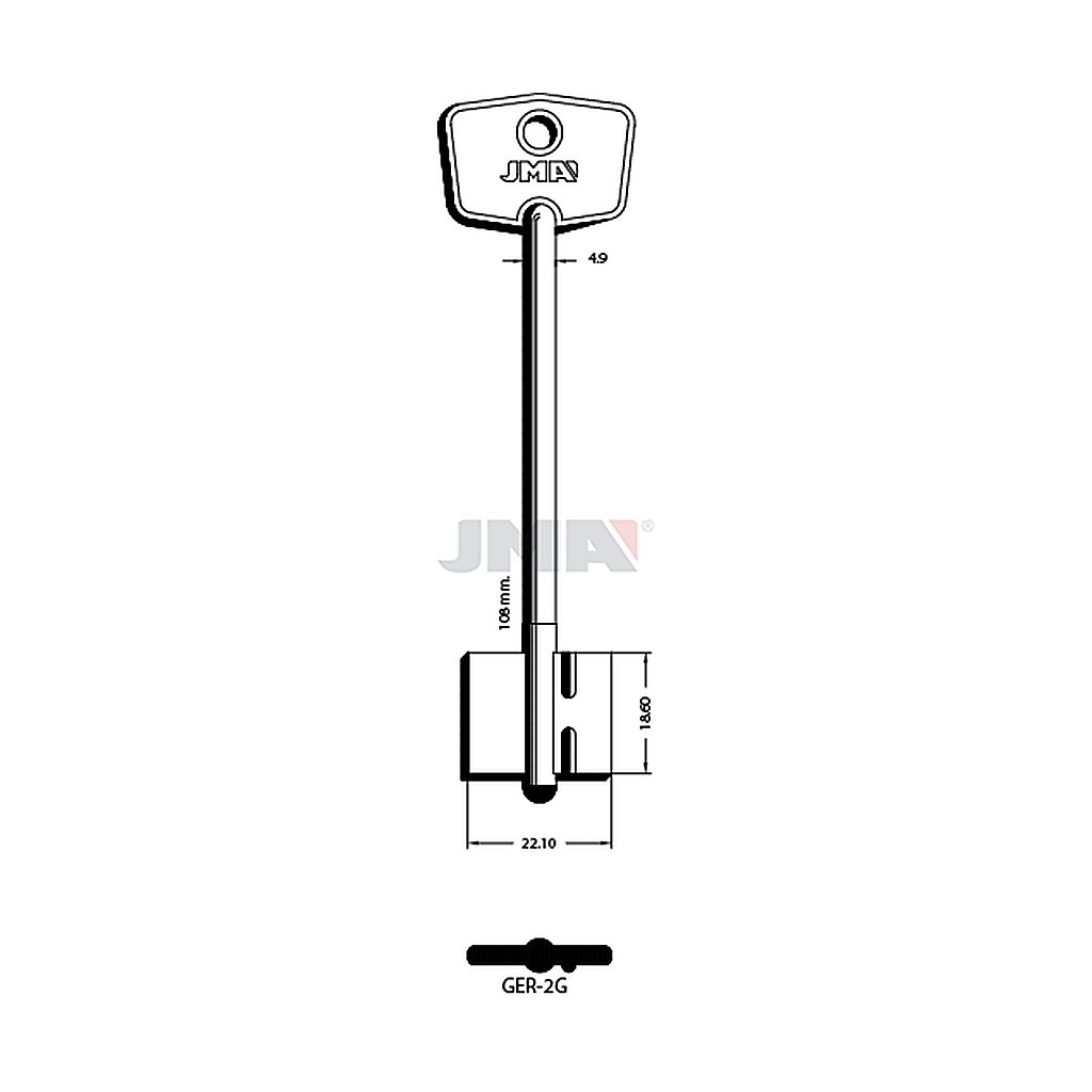 Clé dp tf l71 a 100mm GER-2G