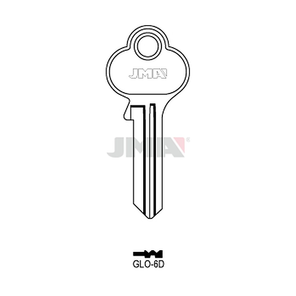 Clé plate acier GLO-6D