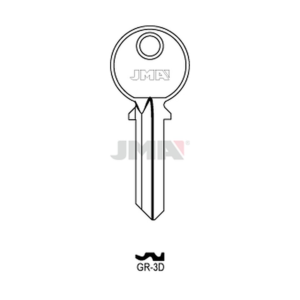 Clé plate acier GR-3D