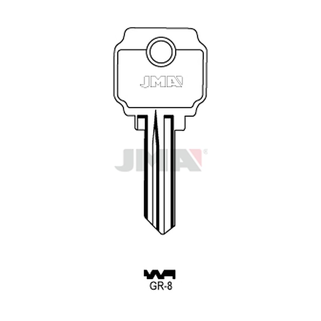 Clé plate ps acier GR-8