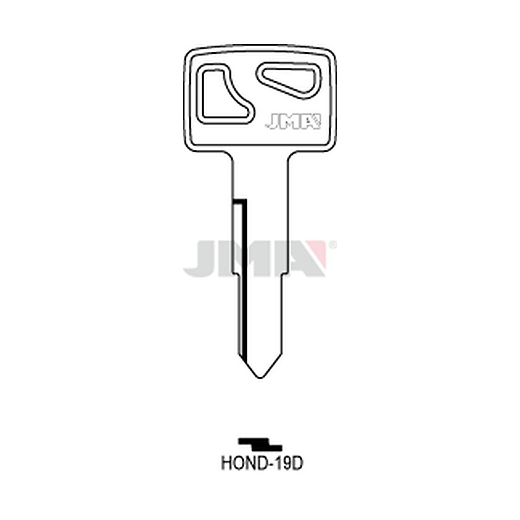 Clé plate acier HOND-19D