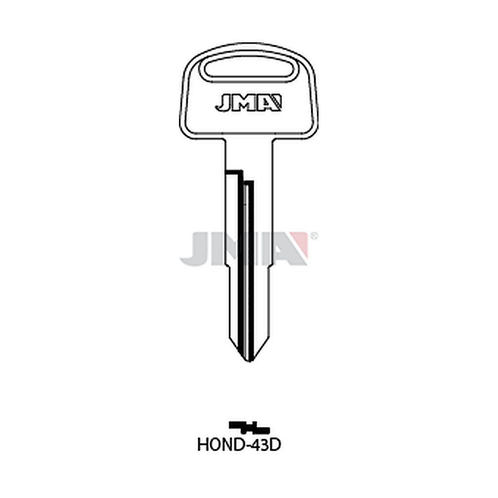 Clé plate acier HOND-43D