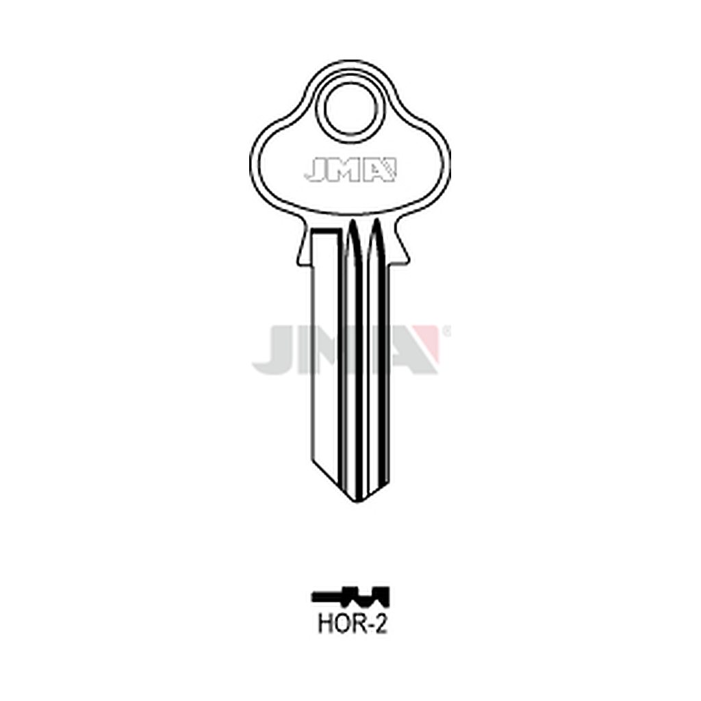 Clé plate acier HOR-2
