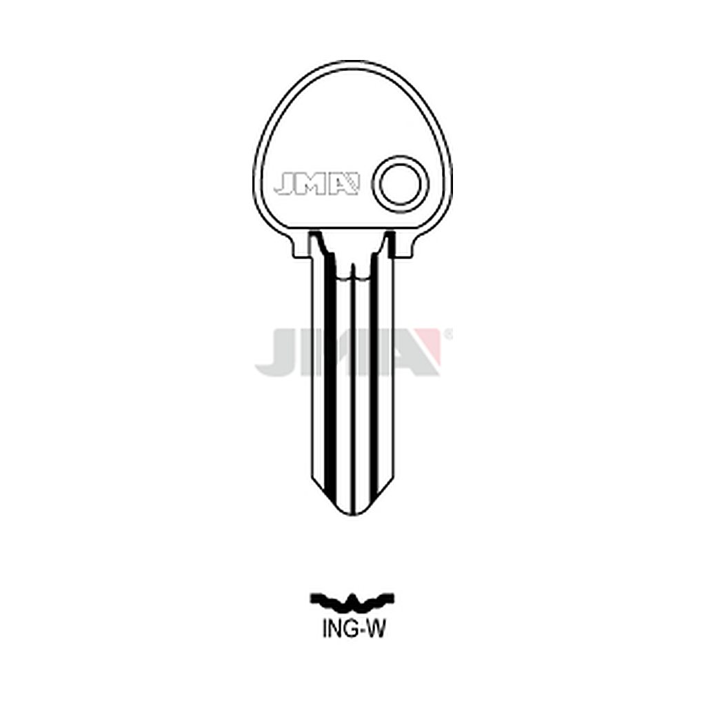 Clé plate acier ING-W