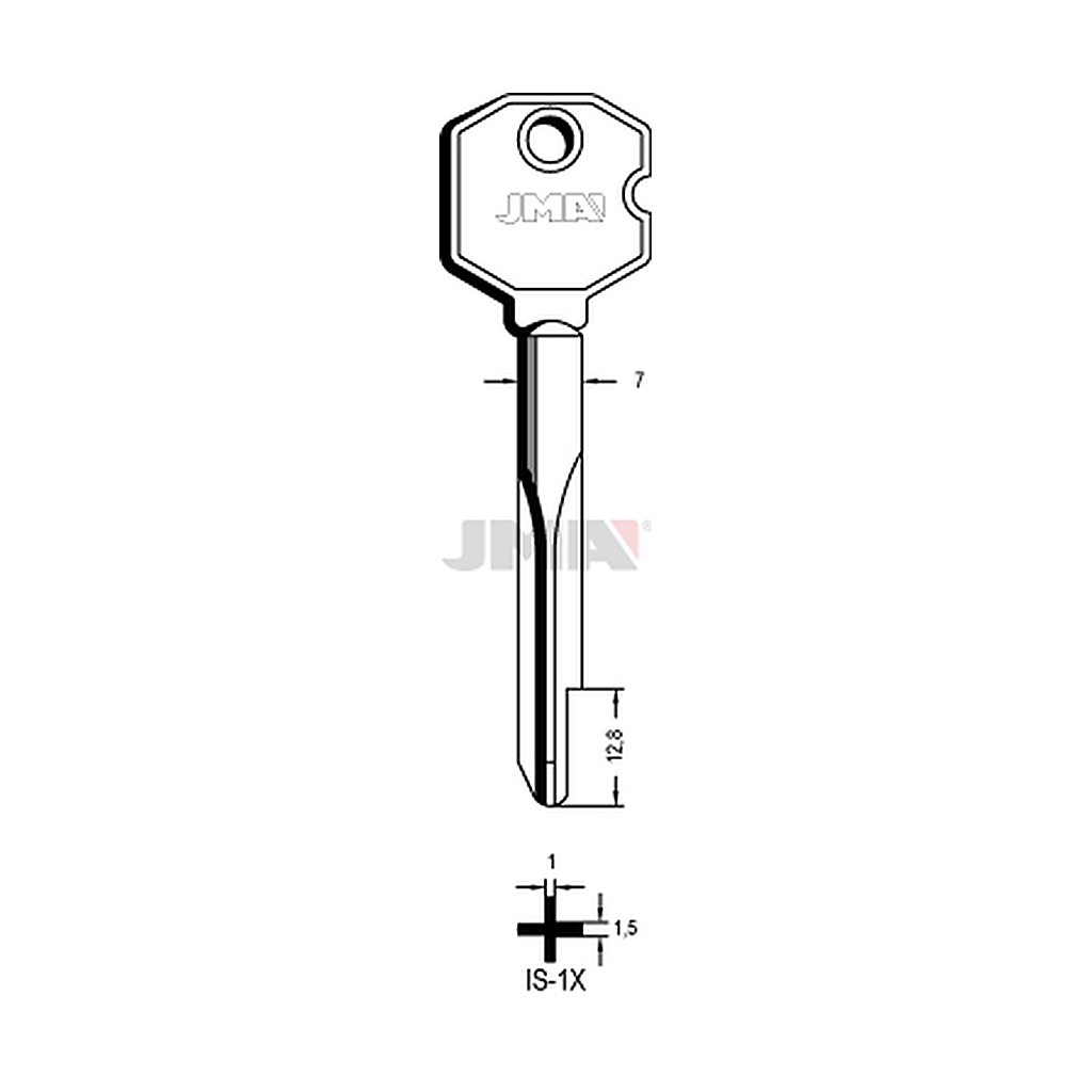 Clé cruciforme IS-1X