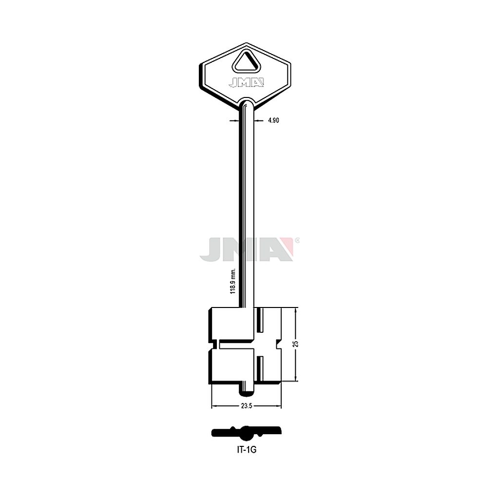 Clé dp tf l 101 a 145 mm IT-1G