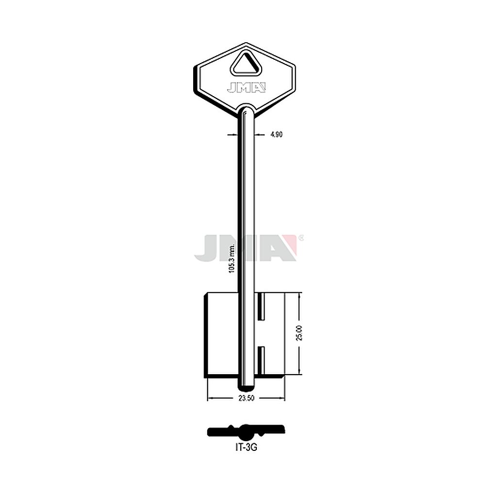Clé dp tf l 101 a 145 mm IT-3G