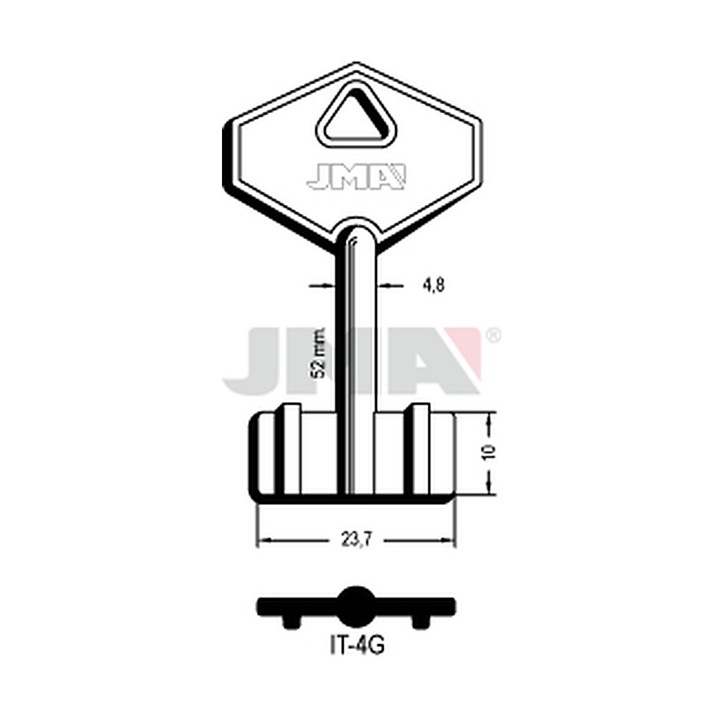 Clé dp tf l - 70 mm IT-4G