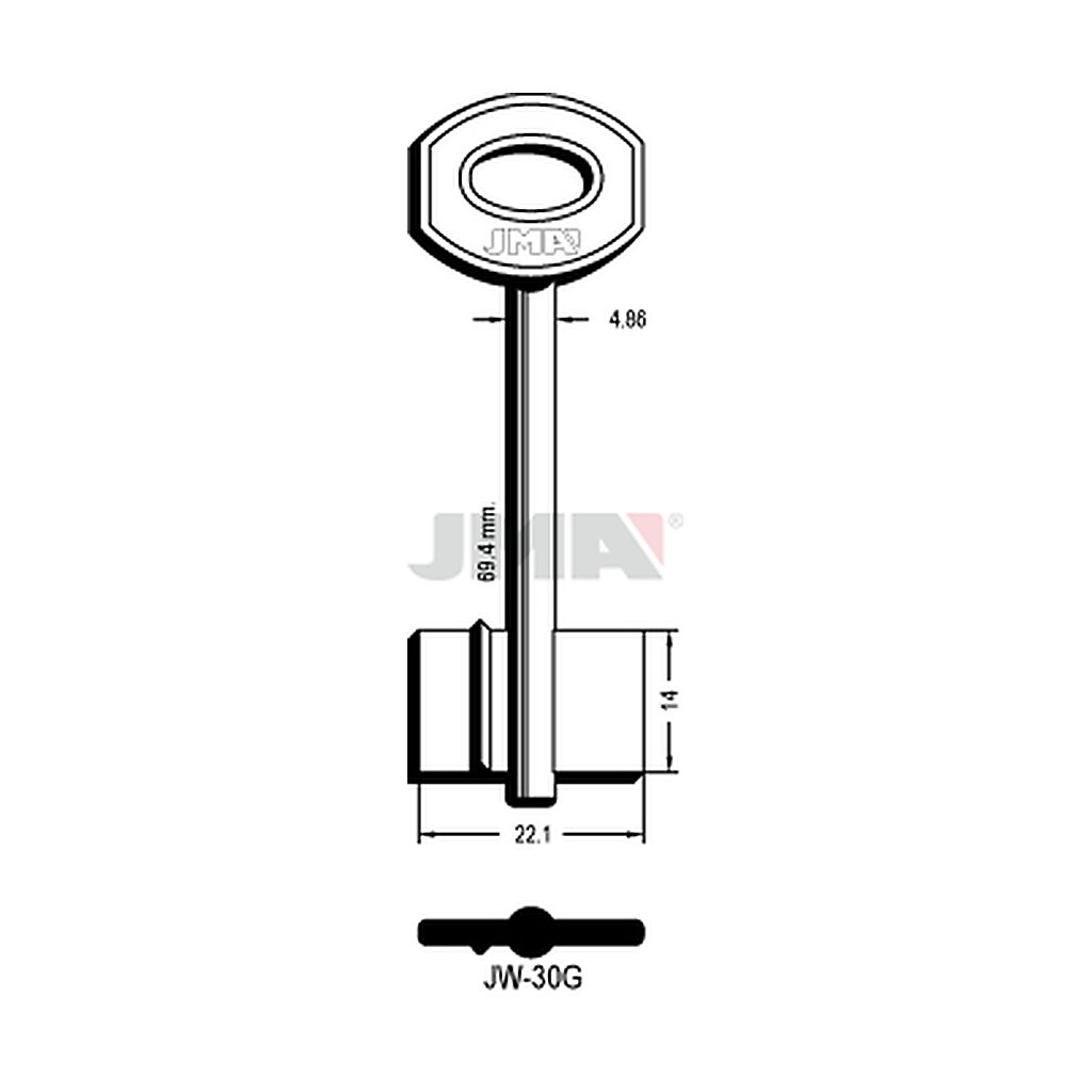 Clé dp tf l 71 a 100 mm JW-30G