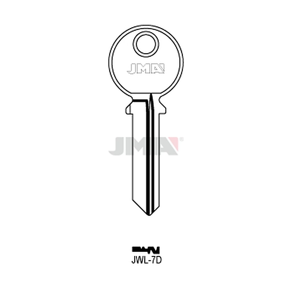 Clé plate ps acier JWL-7D