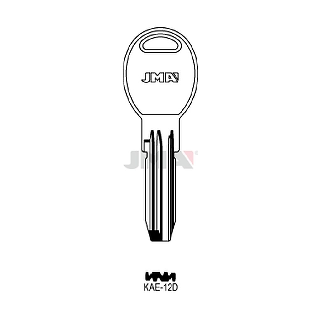 Clé spec.cyl.tête métal KAE-12D