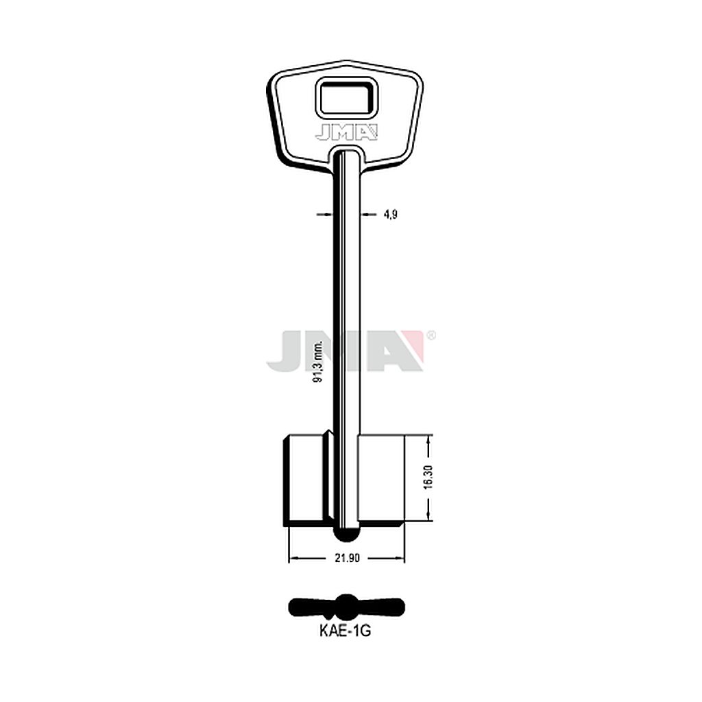 Clé dp tf l 71 a 100 mm KAE-1G