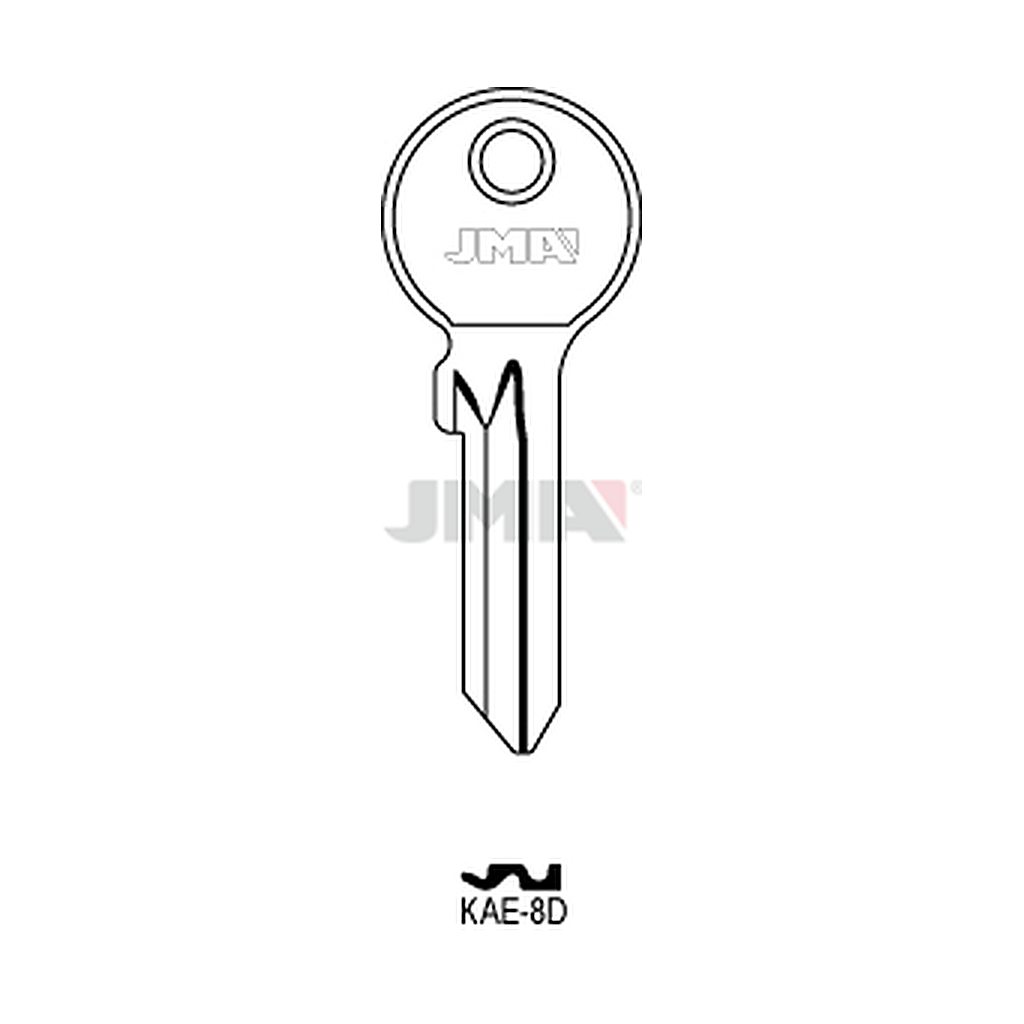 Clé plate acier KAE-8D