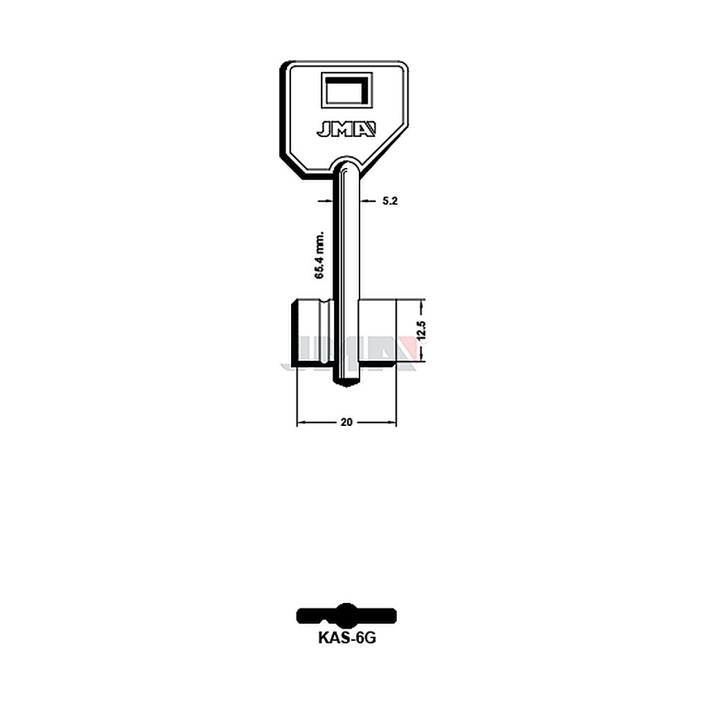 Clé dp tf l - 70 mm KAS-6G