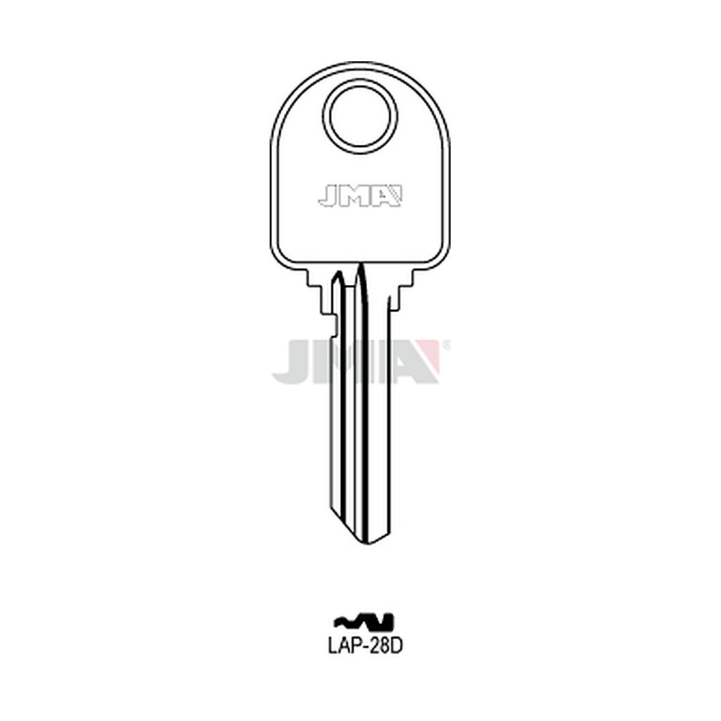 Clé plate ps acier LAP-28D